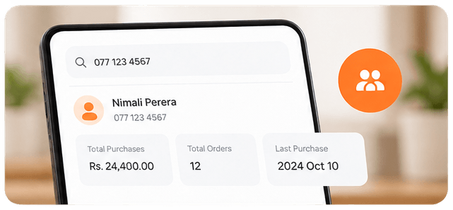 Customer lookup by phone number